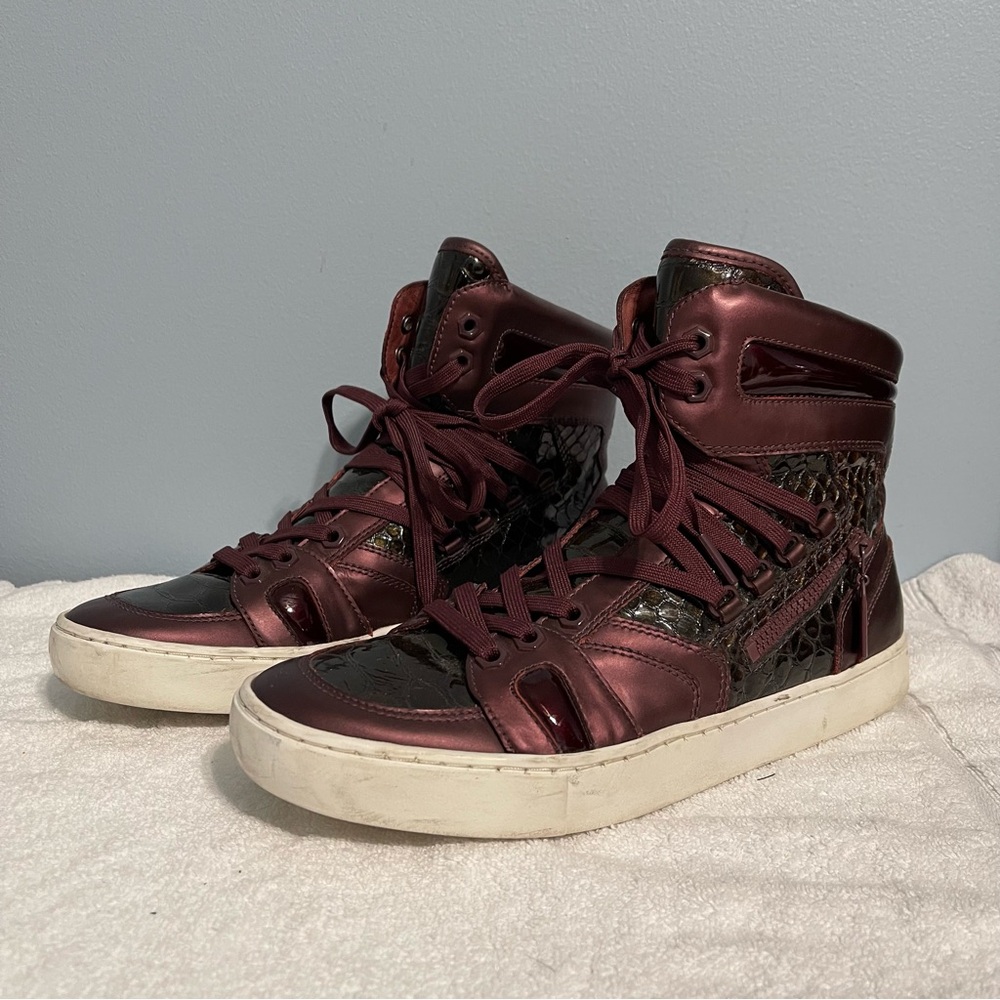 JUMP ZETO LTD DELUXE Men’s sneakers leather ankle boots Burgundy